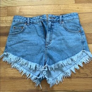 Top shop jean shorts